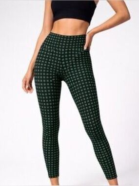 Adam Selman Sport French Cut Legging In Army And Black check